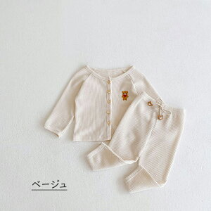 ベイビー服 赤ちゃん 上下別 前開き クルーネック 長袖シャツ 長ズボン 長パンツ ウエストゴム 綿素材 コットン キッズ 男の子 女の子 子供服 ゆったり キッズ服 ベイビー用品 出産祝い 新生