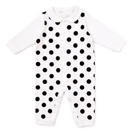 カバーオール・ロンパース polka dot large(white) (赤ちゃん ベビー 新生児 出産祝い ギフト 女の子) 小学校