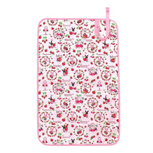 おむつ替えマット うさちゃんのスウィートベリーガーデン ピンク オムツ交換 クッション 赤ちゃん ベビー 出産祝い 女の子 小学校