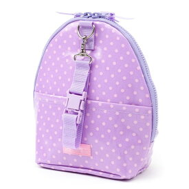 【58%OFF_SALE】マグポーチ ケース リュックタイプ つや有りビニールコーティング 水玉 パープル地 ピンク ドット ほ乳瓶 ポーチ 保温 保冷 マグ ボトルケース 赤ちゃん ベビー 出産祝い 女の子 小学校