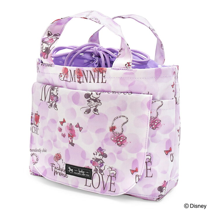 楽天市場 ディズニー おむつポーチ 巾着トートタイプ Minnie Mouse Eau So Chic ミニーマウス Colorful Candy Style Plus