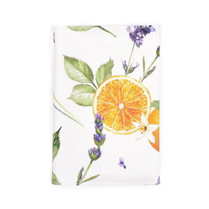 【ゆうパケット配送】 母子手帳カバー ソレイユプロヴァンス ホワイト オレンジ フルーツ 母子手帳 通帳 赤ちゃん ベビー 出産祝い a6 ブックカバー お薬手帳 ノート 手帳 文庫 トラベル ケ