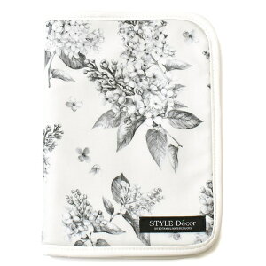 【ラスト!12%OFFクーポン】【ゆうパケット配送】 マルチケース 母子手帳ケース ファスナータイプ マルチケース ライラック モノクローム プロヴァンス マルチケース 母子手帳ケース カバー