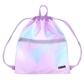 【15日限定10％OFF】ランドセルの上から背負えるナップサック 巾着 大サイズ ファスナーポケット付き 撥水ノーアイロン オーロラカラー 子供用 体操着入れ 子供 キッズ お着替え袋 ランドセルの上から 体操服入れ 体操服袋 小学生 小学校