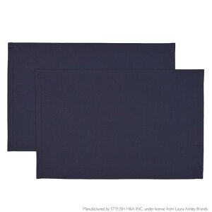 y110OFFN[|zLAURA ASHLEY `}bg 25cm×35cm 2Zbg Royal Navy qp itL wZ ct H `NX e[u NX H `}bg  w 