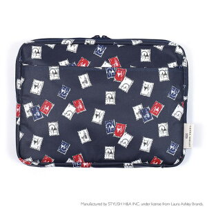 LAURA ASHLEY p\RP[X 11.6C` Stamps Navy m[gp\R Ci[P[X X[uP[Xpc ~l[g 킢 