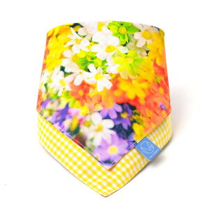 【ラスト!12%OFFクーポン】【ゆうパケット配送】 スタイ ハンカチタイプ 花柄E ビブ よだれかけ エプロン お食事 前掛け 赤ちゃん ベビー 新生児 出産祝い ギフト 女の子 小学校