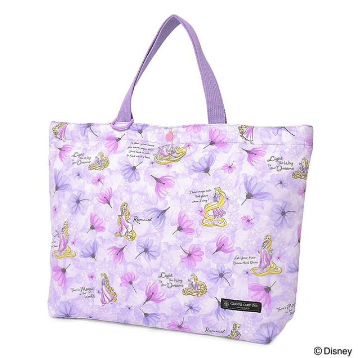 楽天市場 ディズニー マチ付きキルティングレッスンバッグ ループ付き Rapunzel Fashionable Princess ラプンツェル Colorful Candy Style