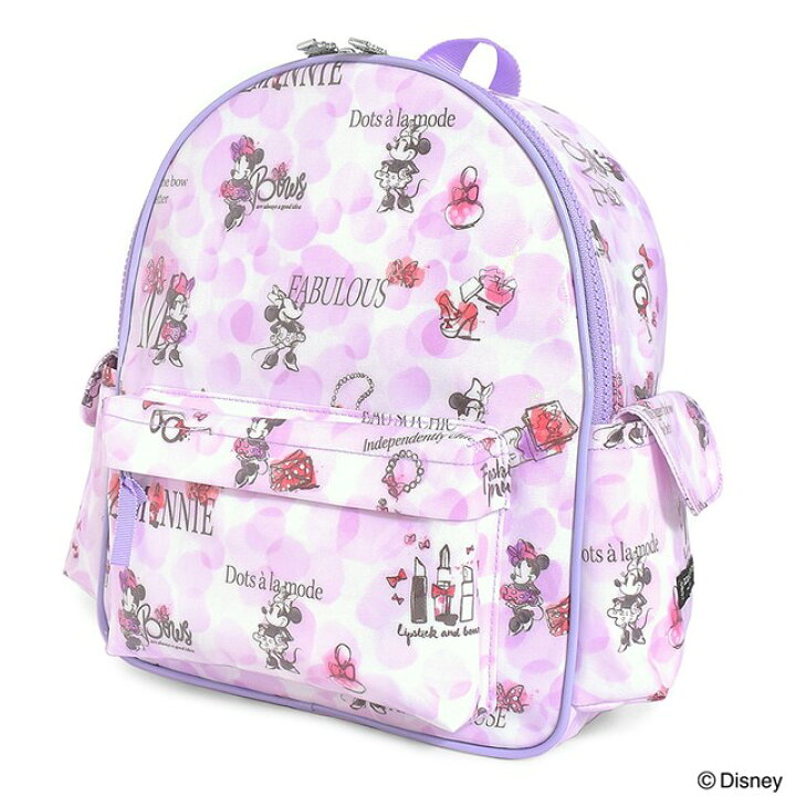 楽天市場 ディズニー 通園リュック Minnie Mouse Eau So Chic ミニーマウス 子供用 通園バッグ 幼稚園 リュック キッズ 園児 子供 子ども 自立リュック チェストベルト 保育園 遠足 幼児 入園 グッズ Colorful Candy Style