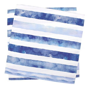 テーブルナプキン トーション 2枚セット ブルーホライズン ブルー ストライプ ひざ掛け キッチン おしゃれ かわいい ナプキン 高級 食卓カバー テーブル 食卓 ダイニング 布巾 ふきん ナフキ