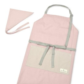 エプロン 150〜170 三角巾付き くすみピンク くすみ無地 くすみカラー エプロン 三角巾 家庭科 調理実習 料理 小学生 高学年 中学生 高校生 大人用 150 170 小学校 中学校 高校