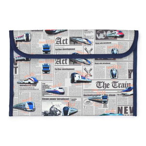 連絡袋 B5サイズ 撥水 軽量タイプ 新幹線と鉄道ワールド グレー 子供用 男の子 連絡帳 袋 連絡帳入れ おしゃれ B5 小学生 小学校