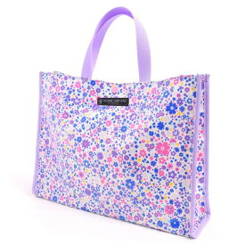【15日限定 10％OFF】【夏割限定プライス】プールバッグ スクエアタイプ 撥水 軽量タイプ フラワー模様のエアリーシャワー 子供用 キッズ スクエア おしゃれ ラミネートバッグ レッスンバッグ 水泳バッグ 手提げ 撥水 小学生 幼稚園 子供 キッズ ビニールバッグ 小学校