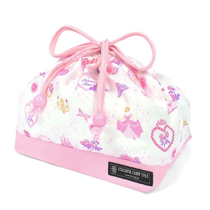 楽天市場 ゆうパケット配送 巾着 中 マチ有りお弁当袋 ネームタグ付き プリンセスドレスで彩るパウダールーム ホワイト 子供用 中 マチ有りお弁当袋 お弁当 巾着 お弁当袋 キッズ お弁当バッグ ランチ 巾着 ランチ袋 幼稚園 幼児 お弁当 袋 おしゃれ Colorful