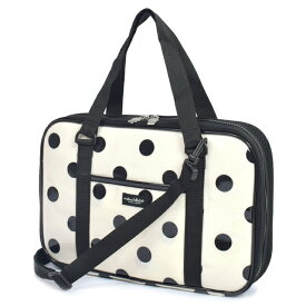 decor PolkaDot 書道 習字セット polka dot large(twill white) 子供用 書道セット 書道バッグ 書道 ケース 習字セット 習字 道具 セット おけいこバッグ フルオープン 小学校