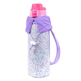 【Xmas割引50％OFF】水筒カバー ラージタイプ 撥水 軽量 フローラルオアシス 子供用 水筒カバー ショルダー 子供 ラージ 水筒 カバー 肩掛け 水筒 ケース ボトルカバー 水筒ケース 800ml 1リットル 小学校