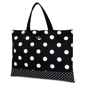 decor PolkaDot レッスンバッグ リバーシブルpolka dot (twill・black) 子供用 手提げバッグ お稽古バッグ 絵本袋 通学 入園グッズ 子供 ピアノ レッスンバック おけいこバッグ 小学生 入学 おしゃれ かわいい 幼稚園 男の子 女の子