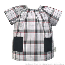 【SALE 40%OFF】LAURA ASHLEY 半袖スモック Highland check 子供用 半袖 スモック 幼稚園 エプロン 小学生 用 子供 書道 美術 おしゃれ 小学校