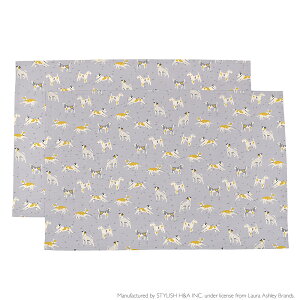 yʊ30%OFFzLAURA ASHLEY `}bg 40cm×60cm 2Zbg DOGS qp itL wZ ct H `NX e[u NX H `}bg 唻 [W w wZ