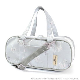 LAURA ASHLEY 画材 絵の具バッグ 撥水 軽量 Swans 子供用 子供 絵の具 バッグのみ 単品 小学生 サクラクレパス 水彩セット 画材セット 小学校 かわいい コンパクト 小学校