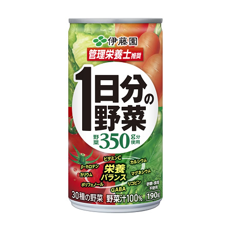 伊藤園 1日分の野菜 缶 190g×20本 (送料無料) 野菜ジュース 長期保存 | 食彩創庫