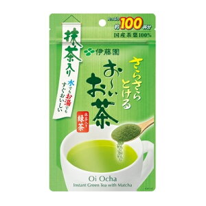 伊藤園 さらさらとける お〜いお茶 抹茶入り緑茶 80g (メール便送料無料) おーいお茶 緑茶 インスタント