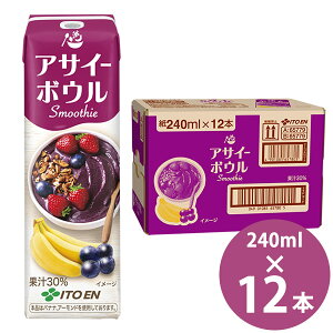 ɓ ATC[{EX[W[ 240mlpbN×12{ () ɓ Ƃ itoen Acai Bowl Smoothie ATC[ {E X[W[ pbN