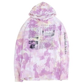 【SALE 40%OFF】ARNOLD PARK STUDIOS / アーノルドパークスタジオ LETTER #1 HOOD TIE DYE タイダイ フーディ HOODIE 長袖 PARKA パーカ スウェット PINK ピンク WHITE 白 ホワイト MENS メンズ LADIES レディース 送料無料 ユニセックス　　当店通常価格：26,400円(税込)