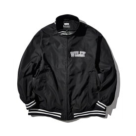 【SALE 40%OFF】Willy Chavarria ウィリーチャバリア / STADIUM JACKET RECYCTEX BLACK スタジアムジャケット スタジャン アウター OUTER ブラック 送料無料当店通常価格：69,300円(税込)