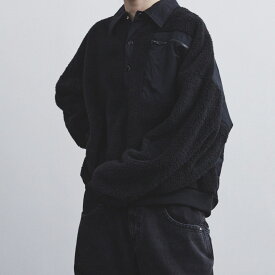 WILLY CHAVARRIA / BOA FLEECE SHIRT BLACK 送料無料当店通常価格：41,250円(税込)