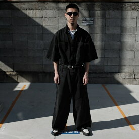 WILLY CHAVARRIA / WILLY JUMP SUIT WASHED BLACK 24SS 送料無料当店通常価格：86,900円(税込)