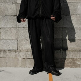 WILLY CHAVARRIA / MESH LONG PANTS WILLY BLACK 24SS 送料無料当店通常価格：39,600円(税込)