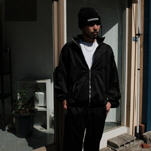 yqɍ݌ɁzINTODUSK / BOMBER TRACK JACKET BLACK 24AW FW 