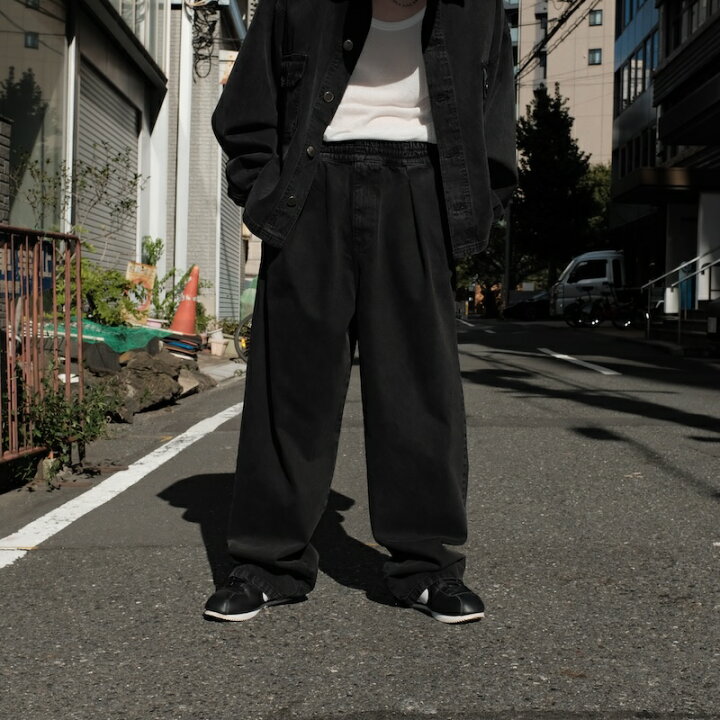 楽天市場】【倉庫在庫】INTODUSK / EDGE DRAWSTRING PANT WASHED BLACK 