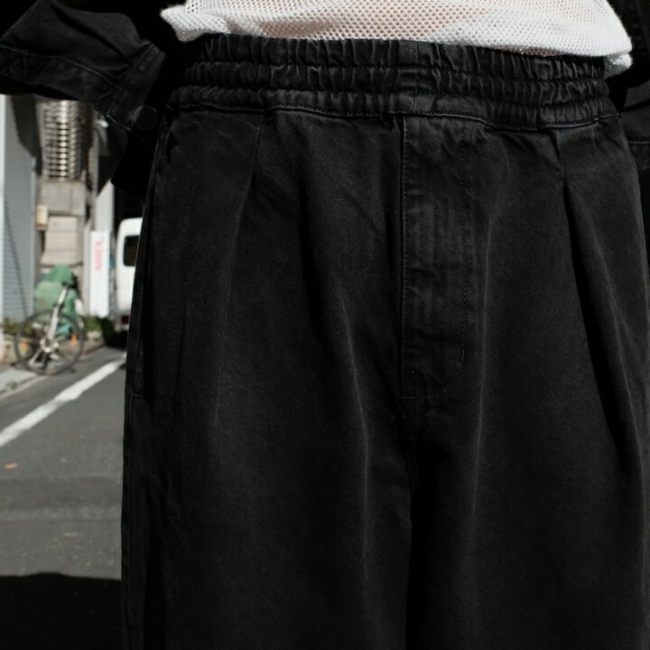 楽天市場】【倉庫在庫】INTODUSK / EDGE DRAWSTRING PANT WASHED BLACK 