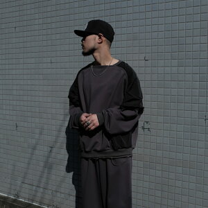 �y�q�ɍ݌ɁzINTODUSK / SWITCHING SWEAT SOLID GRAY 25SS ��������