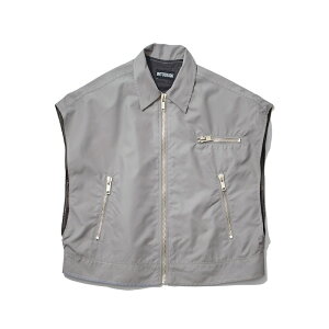 �y�q�ɍ݌ɁzINTODUSK / MUSCLE ZIP VEST GRAY 25SS ��������