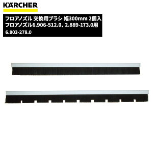 ケルヒャー KARCHER フロアノズル 交換用ブラシ 幅300mm 2個入 6.903-278.0