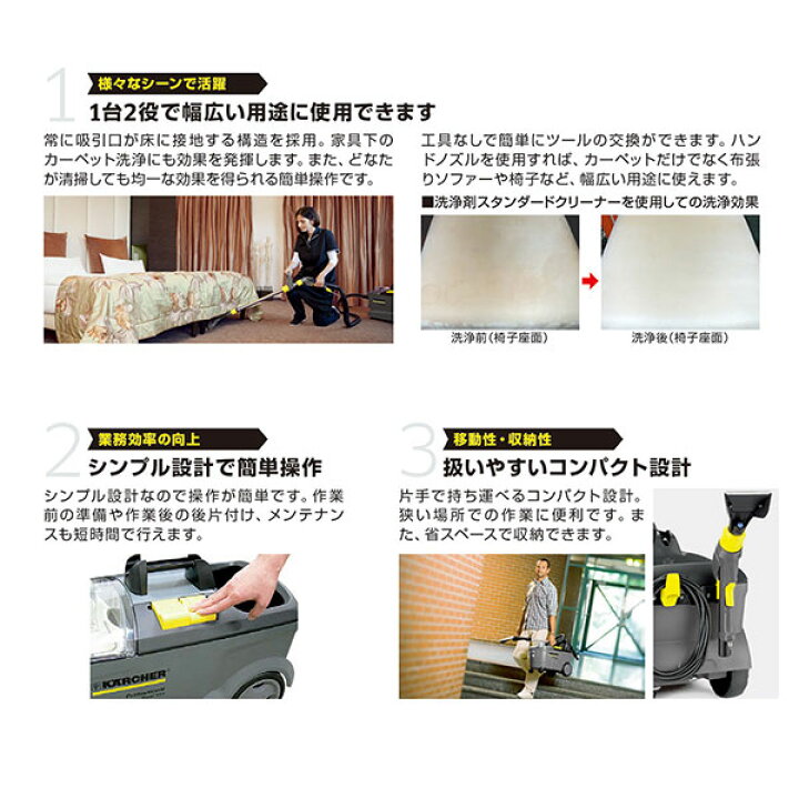 楽天市場】ケルヒャー KARCHER 業務用 カーペットリンスクリーナー 