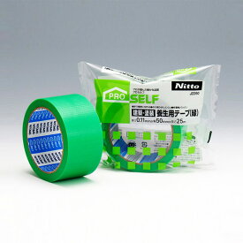 テラモト/NITTO 養生用テープ 緑 J2260 テープ 50mm×25m CE-013-345-1