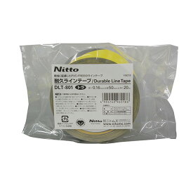 テラモト/NITTO 耐久ラインテープ 黄黒 Y6018 テープ 50mm×20m 6個入 CE-013-525-9 [代引不可]