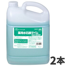 ミッケル化学 薬用水石鹸ライム 5L 2本入 182011
