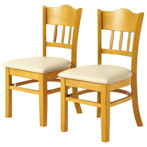 ダイニングチェア 2脚セット VC-7593 幅42cm 奥行51.5cm 高さ81cm 座面高さ43cm 完成品 天然木 PVC チェア 椅子 スツール ソファ ベンチ ダイニング リビング コンパクト スリム おしゃれ かわいい ロ