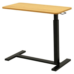 昇降サイドテーブル KT-3179 幅80cm 奥行き40cm 高さ65〜94cm センターテーブル 無段階昇降 隠しキャスター付き 作業台 ソファサイド テーブル 机 デスク 食卓 リビング ダイニング 寝室 コンパク