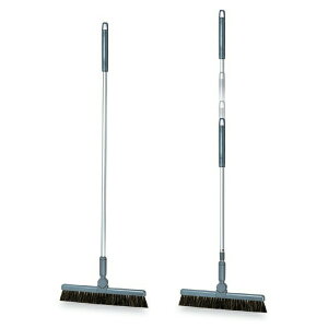 箒 アルミ柄 30cm BM-2ホーキ30 グレー 1本柄 伸縮柄 テラモト CL-465-213-7 清掃用品 掃除