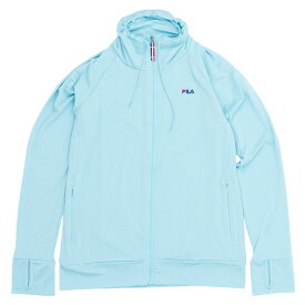 再入荷 ラッシュガード レディース ブロックメッシュ フルジップ 長袖 ハイネック UVカット FILA フィラ