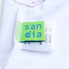 Sandiaサンディアベビー水着女の子プリントグレコあじさいロンパースキャップ付き【ベビー水着水着UVカット】【メール便送料無料】