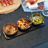 ジョージジェンセン ボウル 3個 ＆ トレイセット ベルナドッテ Georg Jensen BERNADOTTE ダークブラウン …