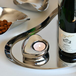 ジョージジェンセン ティーライト キャンドルホルダー ハート Georg Jensen HEART ステンレス シルバー おしゃれ 送料無料