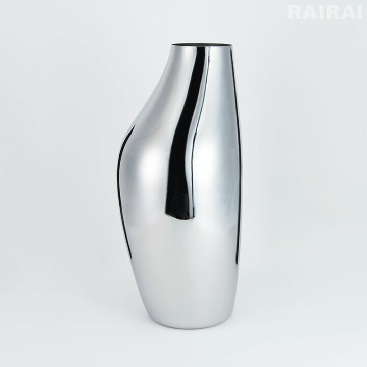 楽天市場】ジョージジェンセン フラワーベース ステンレス H27cm H46cm 